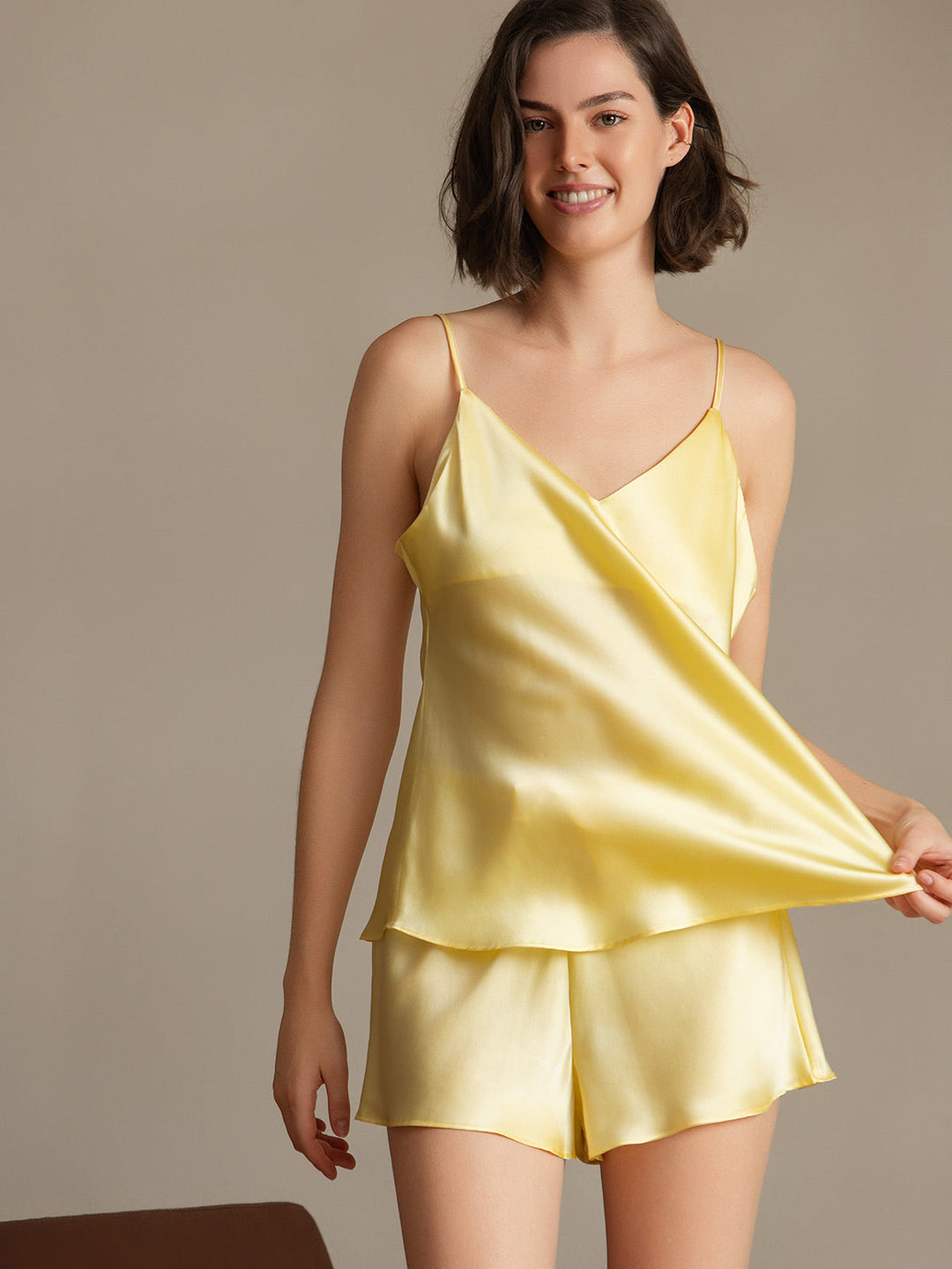 Pure Silk Spaghetti Strap Camisole Set