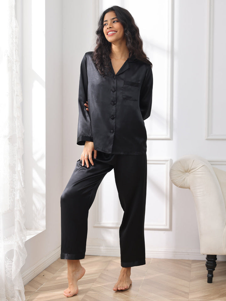 Women's Pure Silk Long Sleeve Pyjamas Set