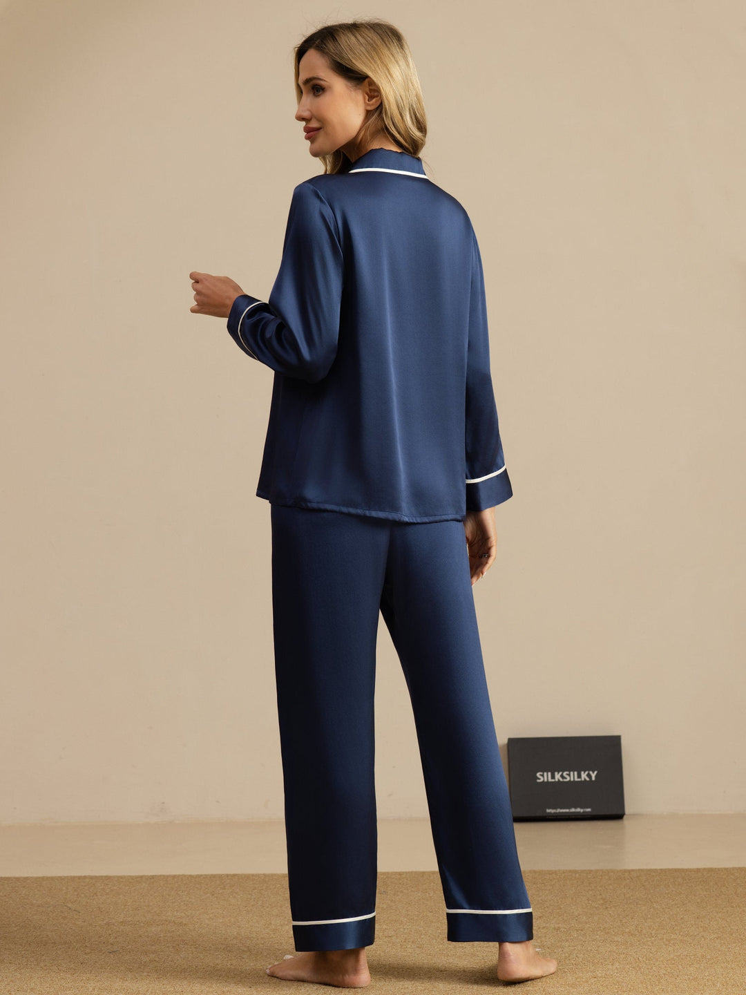 100% Mulberry Silk Classic Pajama Set