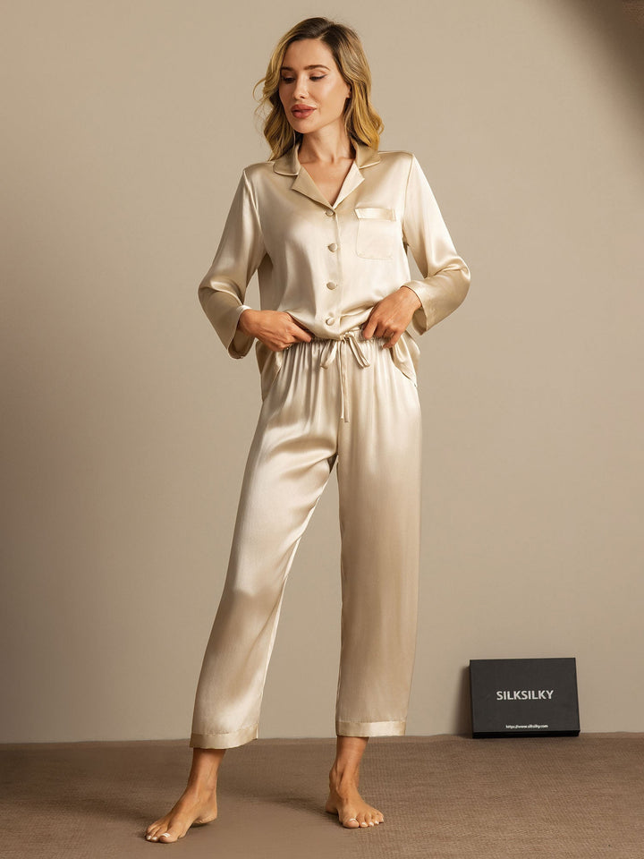 Women's Pure Silk Long Sleeve Pyjamas Set