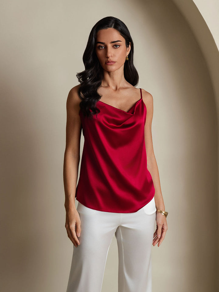 19Momme Silk Cowl Neck Camisoles
