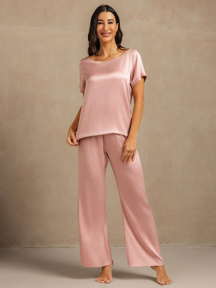 19Momme Women's Washable Silk Short Sleeve Pyjamas Set