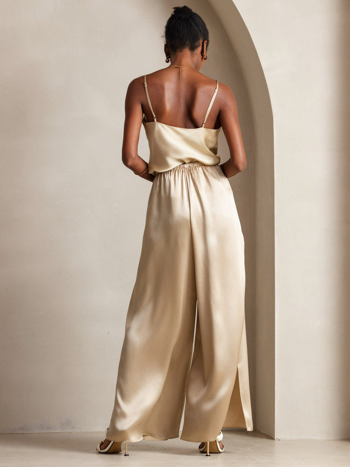 Pure Silk Spaghetti Strap V Neck Camisoles