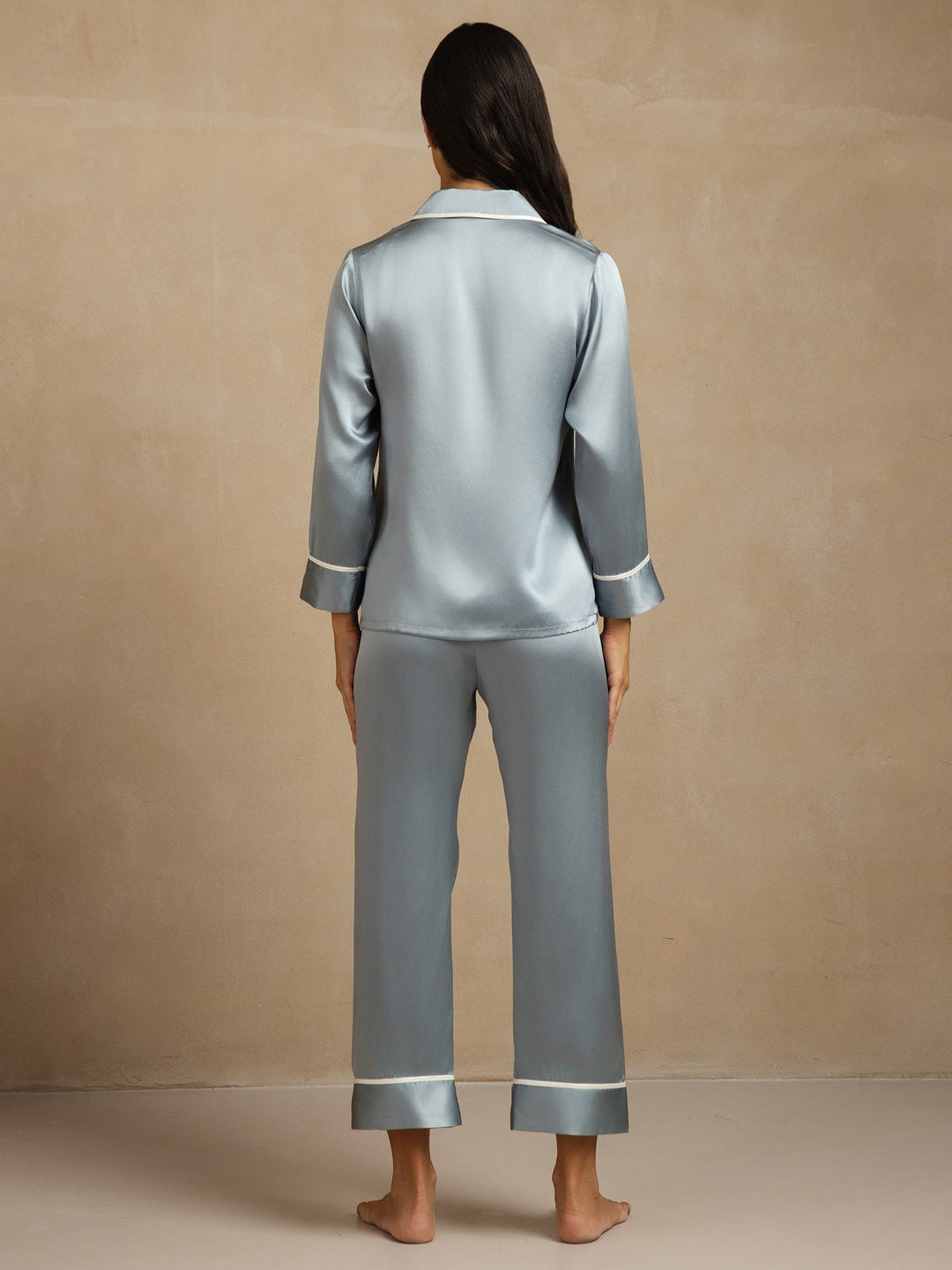 100% Mulberry Silk Classic Pajama Set