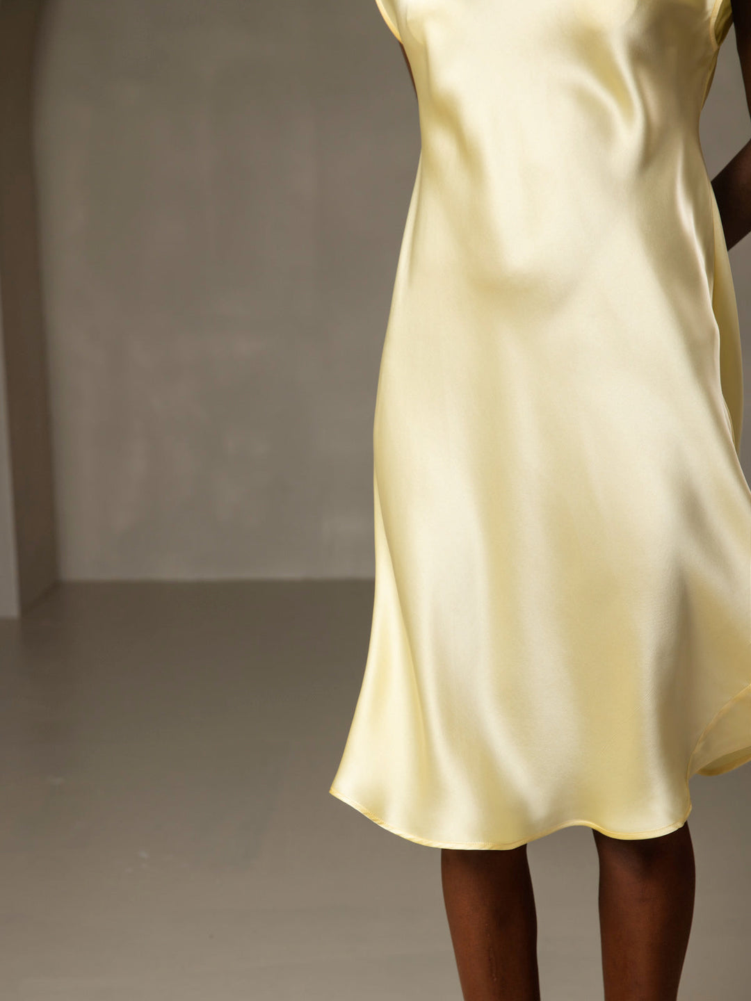 Pure Silk Cap Sleeve V-neck Nightdress