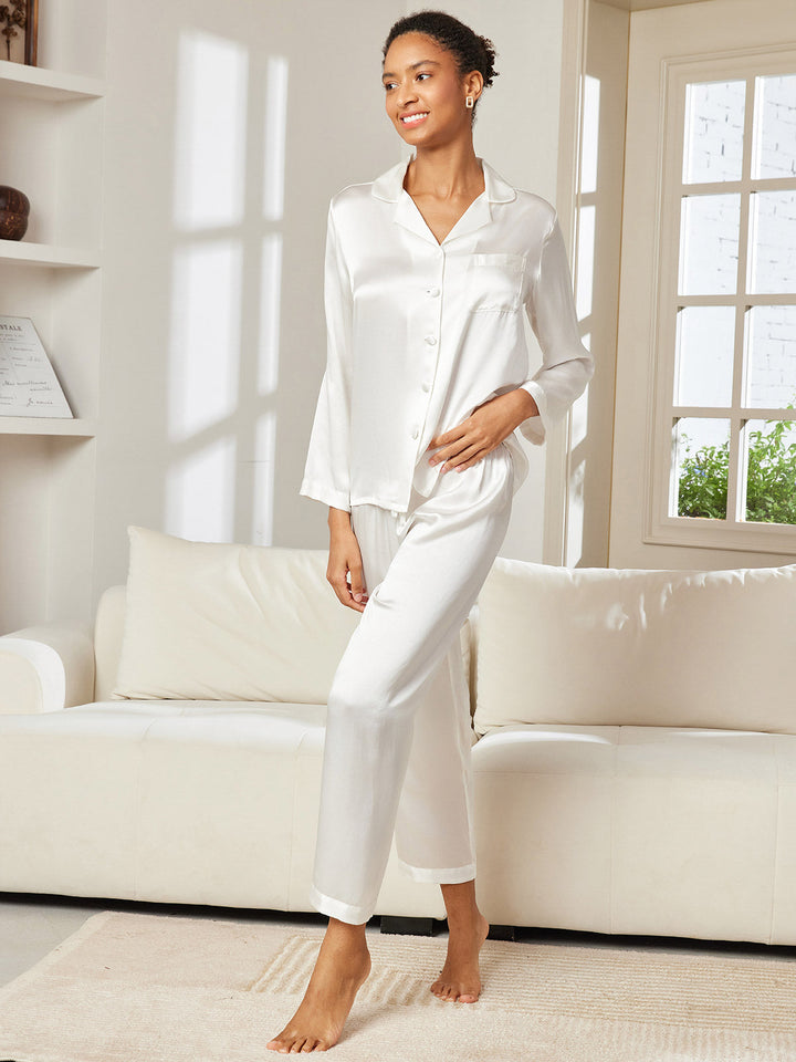 Women's Pure Silk Long Sleeve Pyjamas Set
