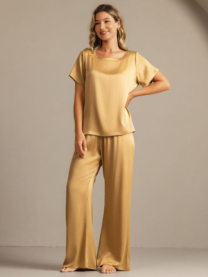 19Momme Women's Washable Silk Short Sleeve Pyjamas Set