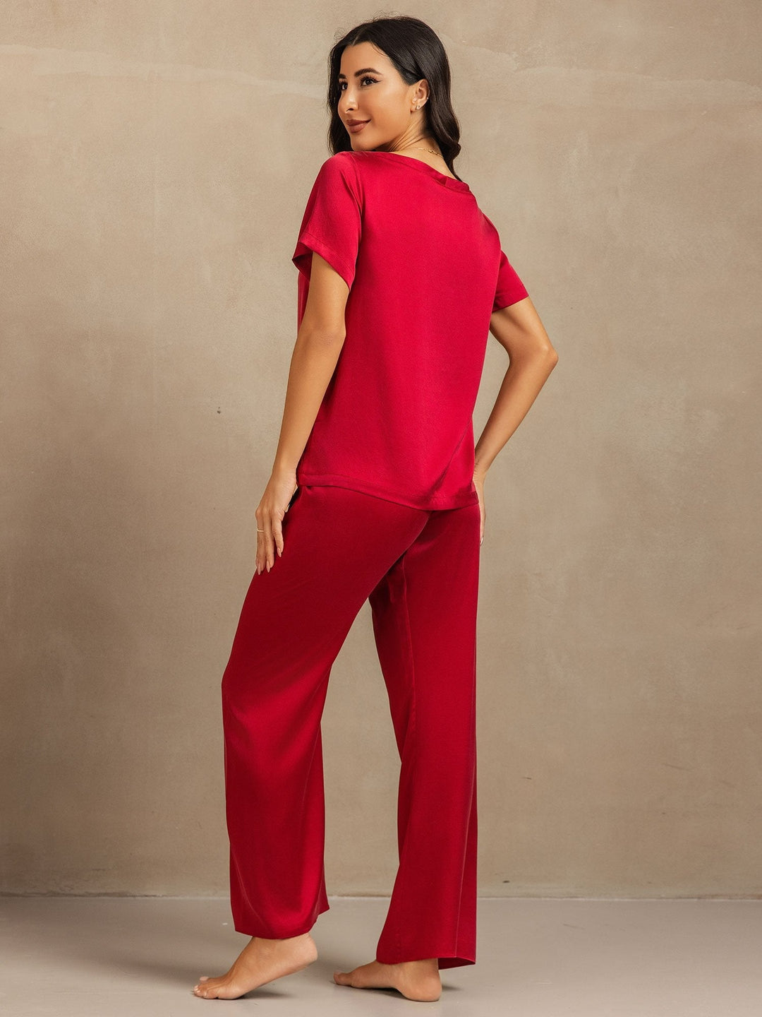 19Momme Women's Washable Silk Short Sleeve Pyjamas Set