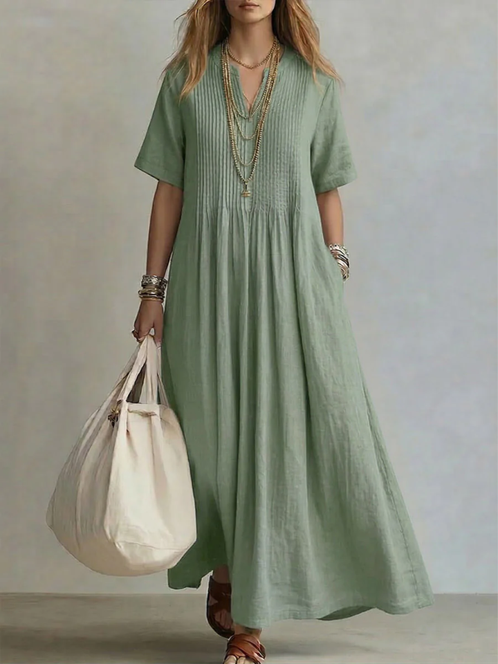 Evelyn™ | Elegant Pleated Dress