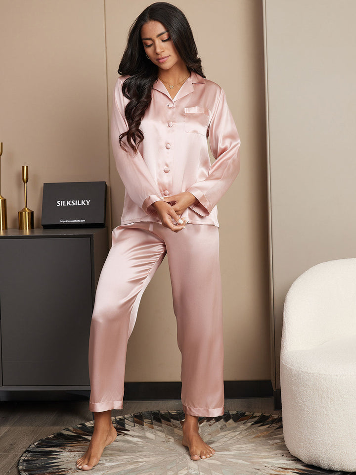 Women's Pure Silk Long Sleeve Pyjamas Set