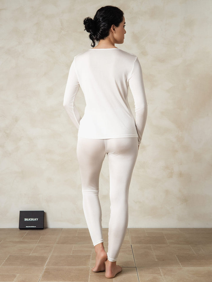 Women's Silk Jersey Long Sleeve Long Johns