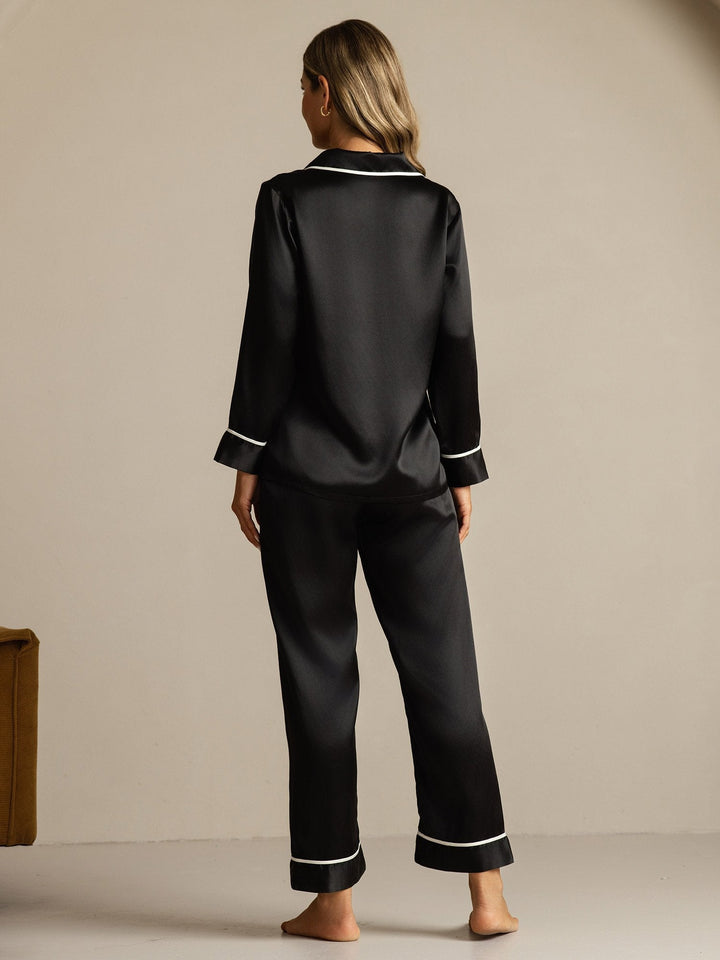 100% Mulberry Silk Classic Pajama Set