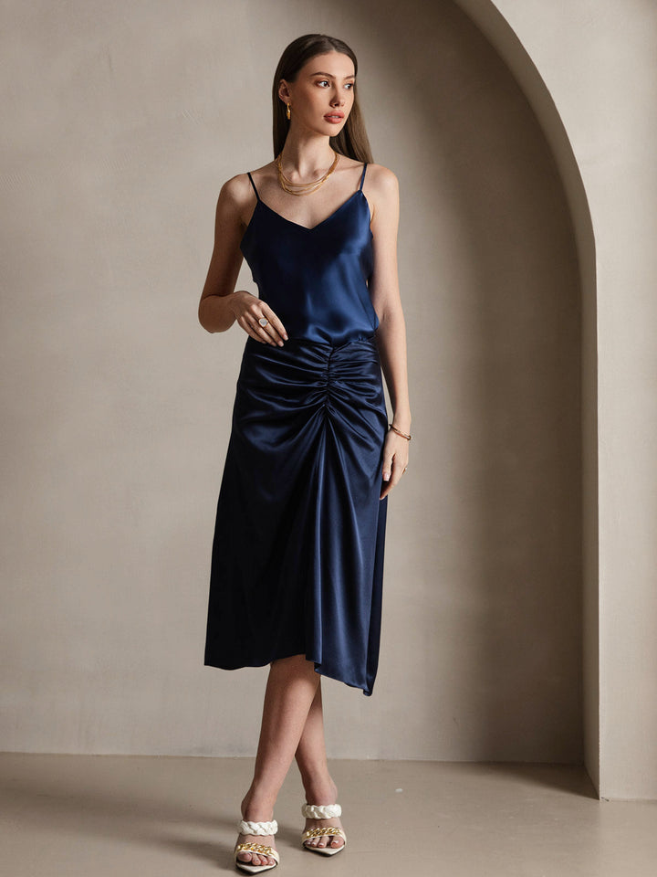 Pure Silk Spaghetti Strap V Neck Camisoles